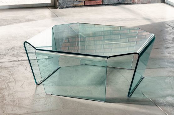 Il vetro curvato per il tavolino da salotto di Imago Factory Solitaire il ritratto